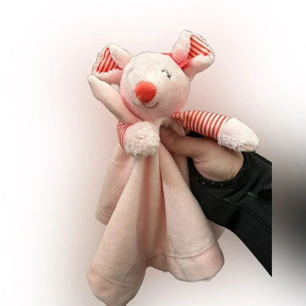 Carter’s Pink Mouse Rattle Lovey Security Blanket